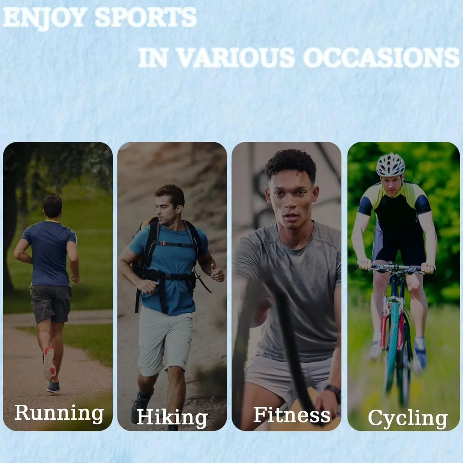Men's Athletic Crew Neck Quick Dry T Shirts Active Moisture Wicking Gym Workout Short Sleeve Tee Shirt