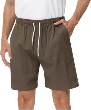Mens Athletic Workout Shorts 5.5" Cotton Elastic Waist Joggers Casual Shorts Sports Sweat Shorts Men's Drawstring Walk Shorts