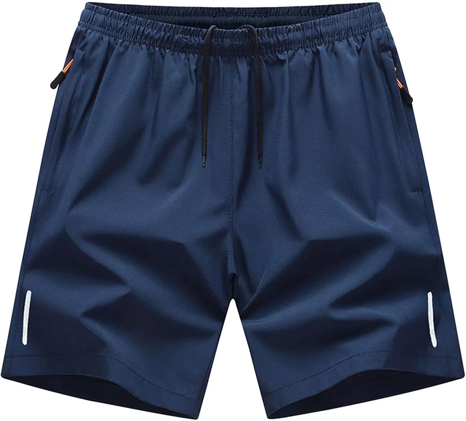 Mens Athletic Workout Shorts with Zipper Pockets Quick Dry Basketball Running Lightweight Breathable Shorts Plus Size