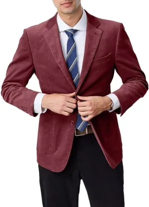 Mens Blazer Peak Lapel Suit Jacket Tweed Herringbone Sports Jackets for Men Slim Fit Business Casual Sports Coat