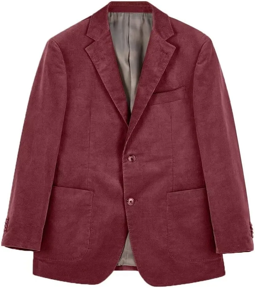 Mens Blazer Peak Lapel Suit Jacket Tweed Herringbone Sports Jackets for Men Slim Fit Business Casual Sports Coat