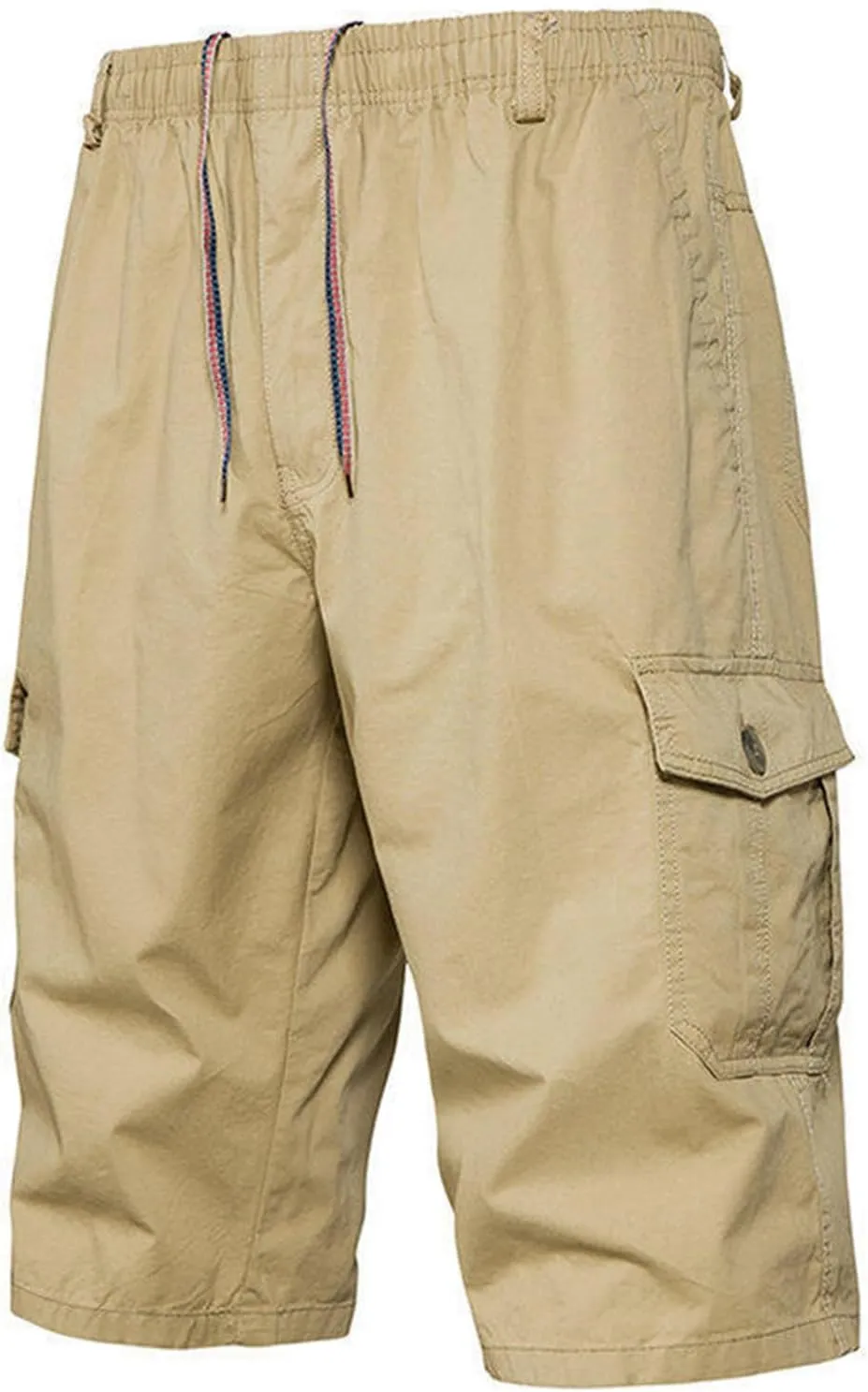 Mens Cargo Shorts Quick Dry with Pockets Plus Size Athletic Running Gym Workout Activewear Outdoor Elastic Trunks