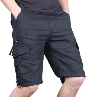 Men's Cargo Shorts with Pockets Quick Dry Athletic Summer Plus Size Casual Running Gym Workout Activewear Trunks