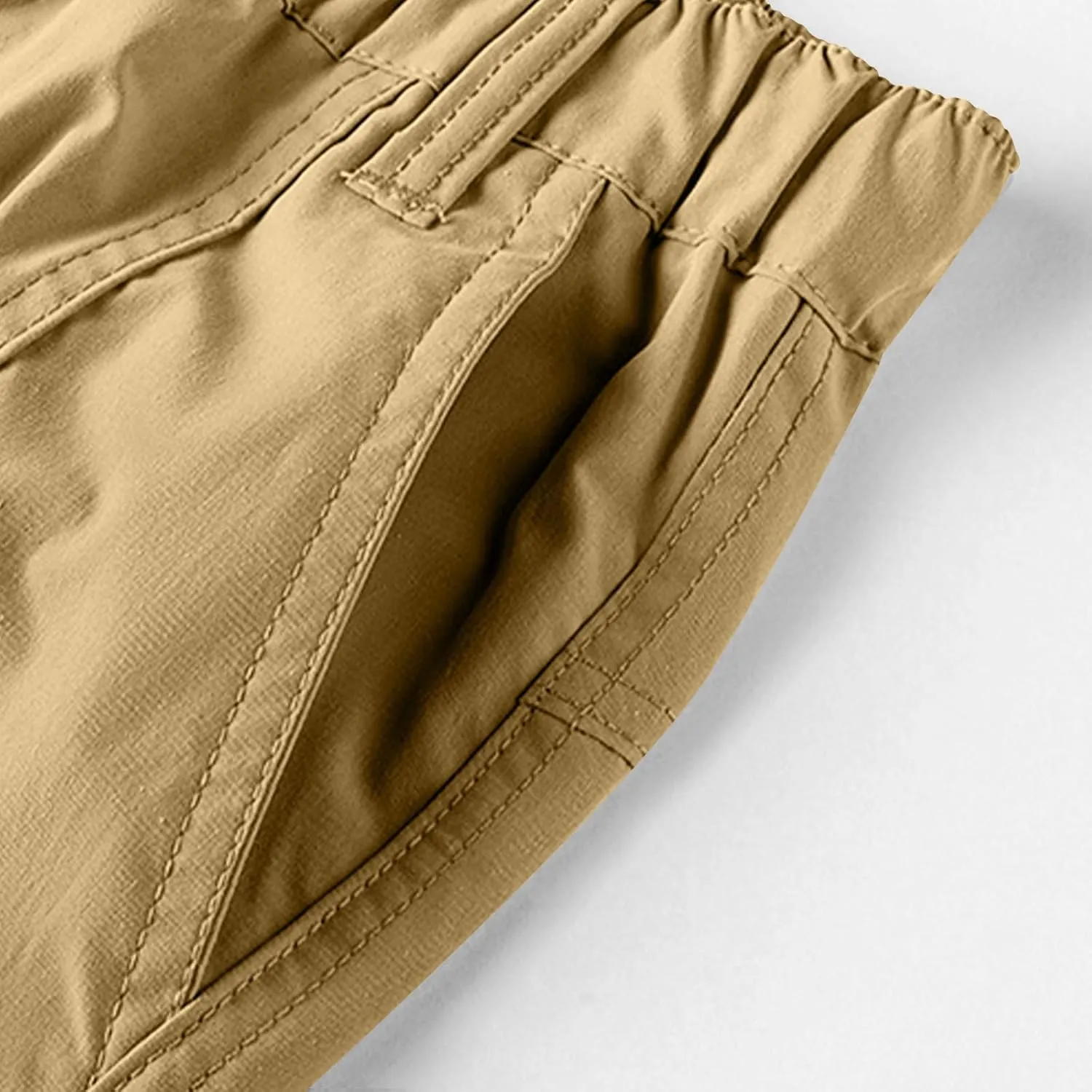 Men's Cargo Shorts with Zipper Pockets Quick Dry Athletic Plus Size Running Gym Active Workout Lightweight Trunks