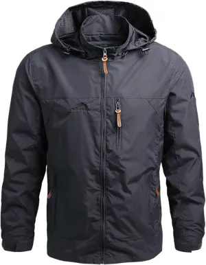 Men's Coat Rain Jacket Windbreaker Cycling Running Raincoat With Hood Lightweight Jacket Fashion, M-5XL