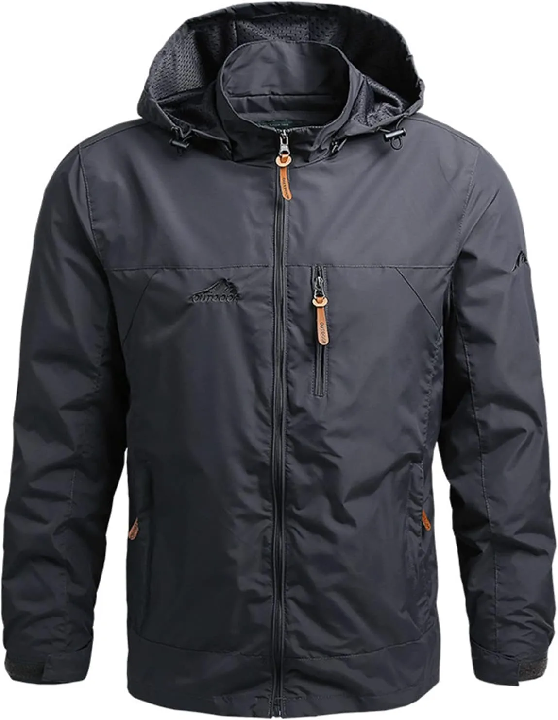 Men's Coat Rain Jacket Windbreaker Cycling Running Raincoat With Hood Lightweight Jacket Fashion, M-5XL