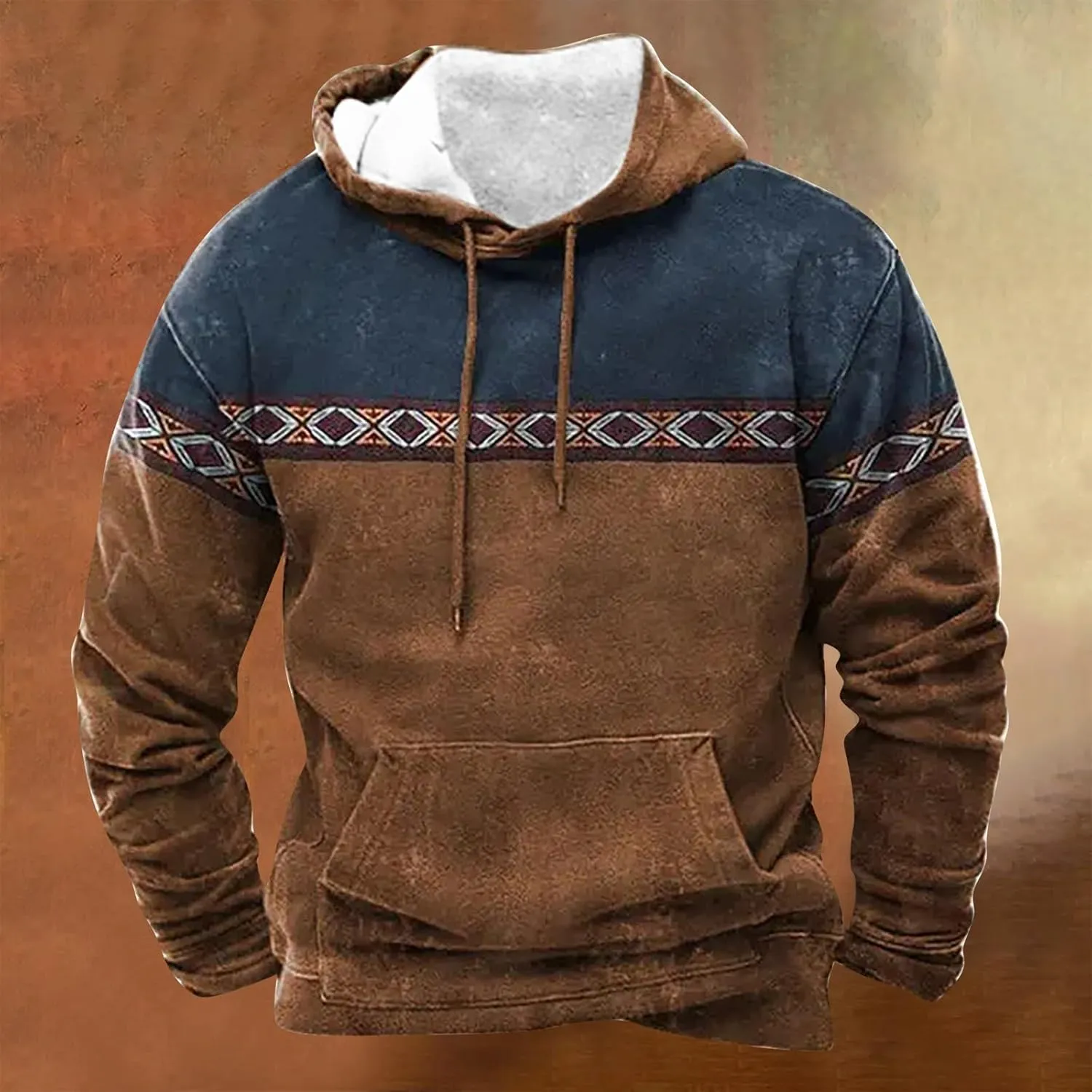 Men's Hooded Sweatshirts Long Sleeve Unisex Hooded Sweater Heart Shaped Printed Zipper With Plush Insulation Hooded