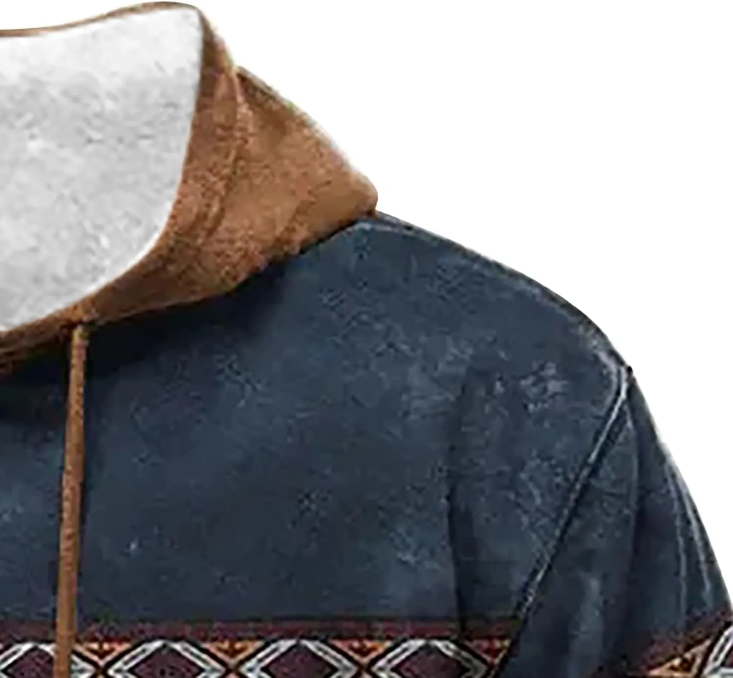 Men's Hooded Sweatshirts Long Sleeve Unisex Hooded Sweater Heart Shaped Printed Zipper With Plush Insulation Hooded