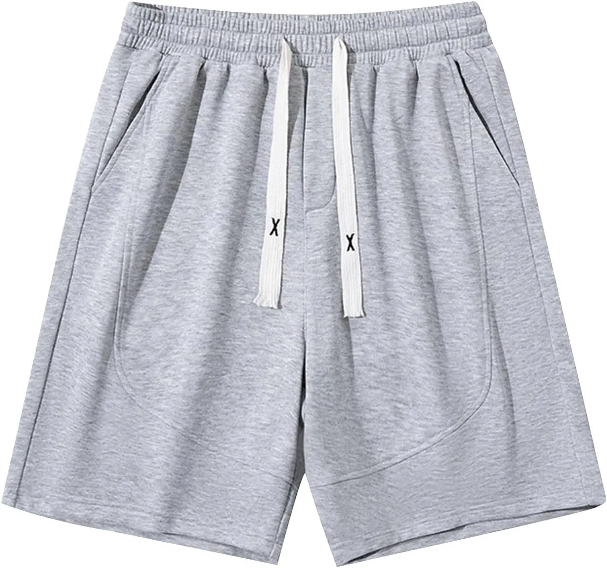 Men's Running Workouts Shorts Quick Dry with Pockets Plus Size Athletic Gym Lightweight Elastic Basketball Trunks