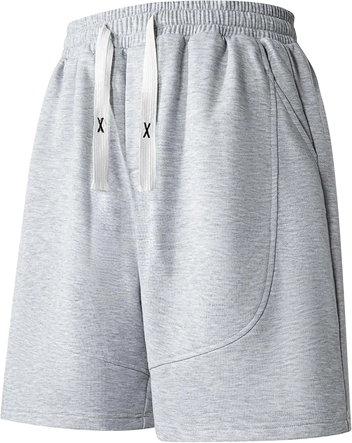 Men's Running Workouts Shorts Quick Dry with Pockets Plus Size Athletic Gym Lightweight Elastic Basketball Trunks