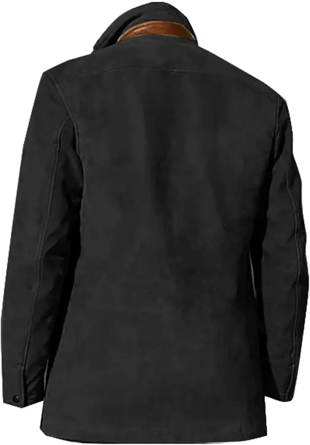 Men's Sherpa Jacket Vintage Workwear Winter Heavyweight Button Up Warm Fleece Coats With Pockets Fall, M-5XL