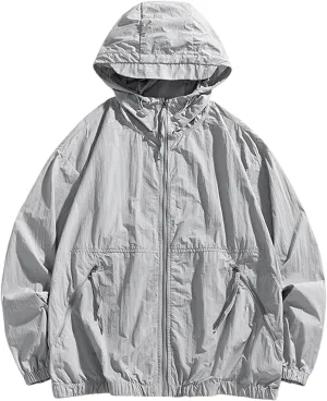 Mens Summer and Autumn Sunscreen Windproof and Rainproof Outdoor Sports Casual Breathable Jackets Jacket Men Men's Jackets