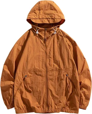 Mens Summer and Autumn Sunscreen Windproof and Rainproof Outdoor Sports Casual Breathable Jackets Jacket Men Men's Jackets