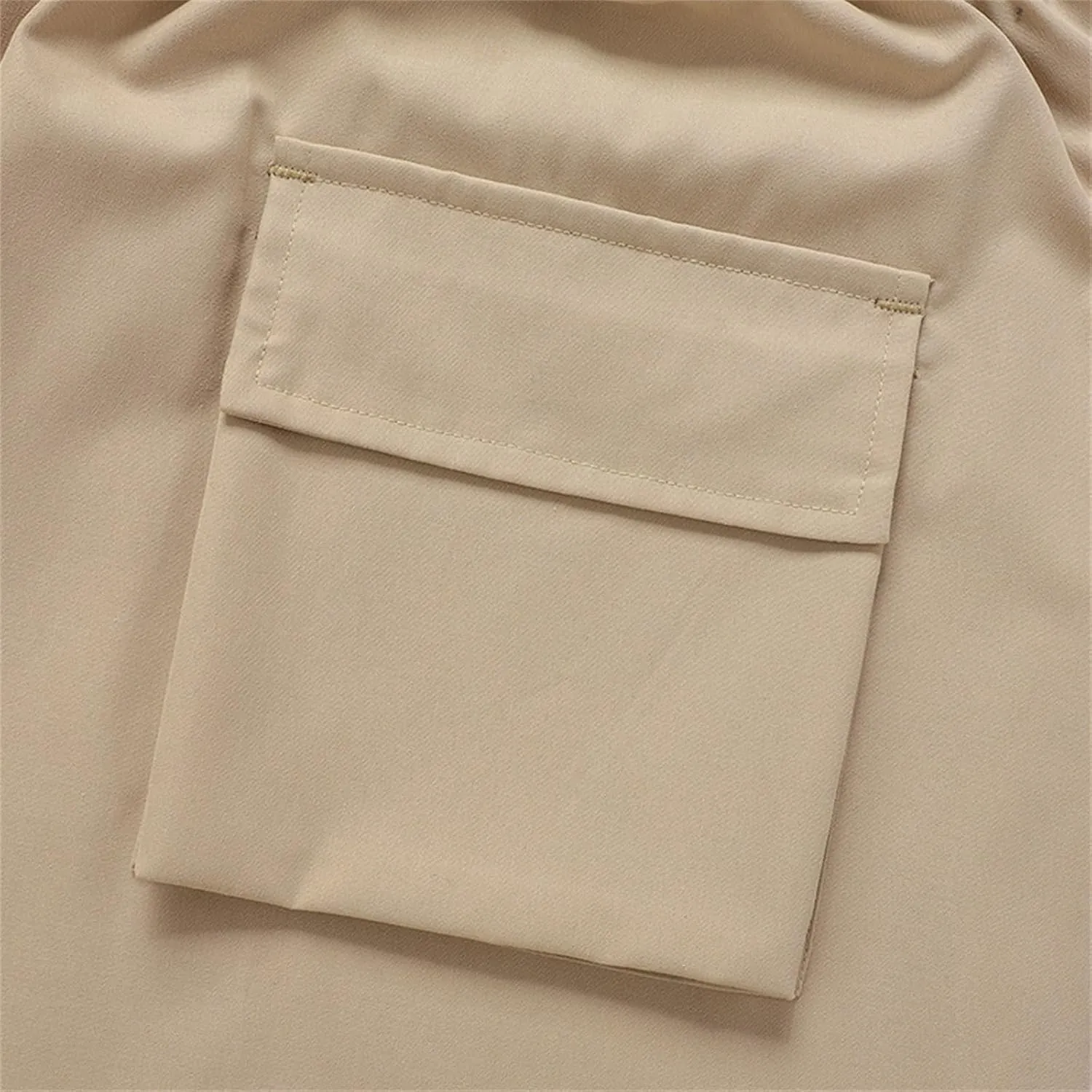 Men's Tactical Cargo Shorts Drawstring Breathable Jogging Shorts Straight Leg Baggy Pants with Multiple Pockets
