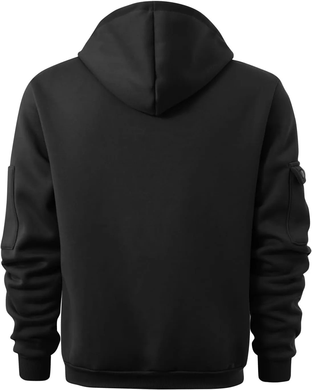 Men's Tactical Hoodies Oversized 1/4 Zip Pullover Sweatshirts with Zipper Arm Pocket Big and Tall Outfits 5XL