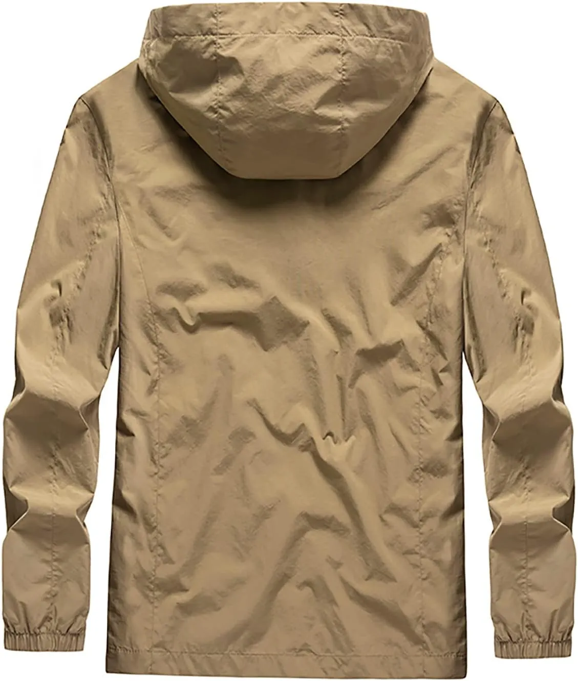 Mens Windproof Jackets Outdoor Lightweight Mountain Sport Jacket for Men Hooded Soft Shell Windbreaker Raincoat