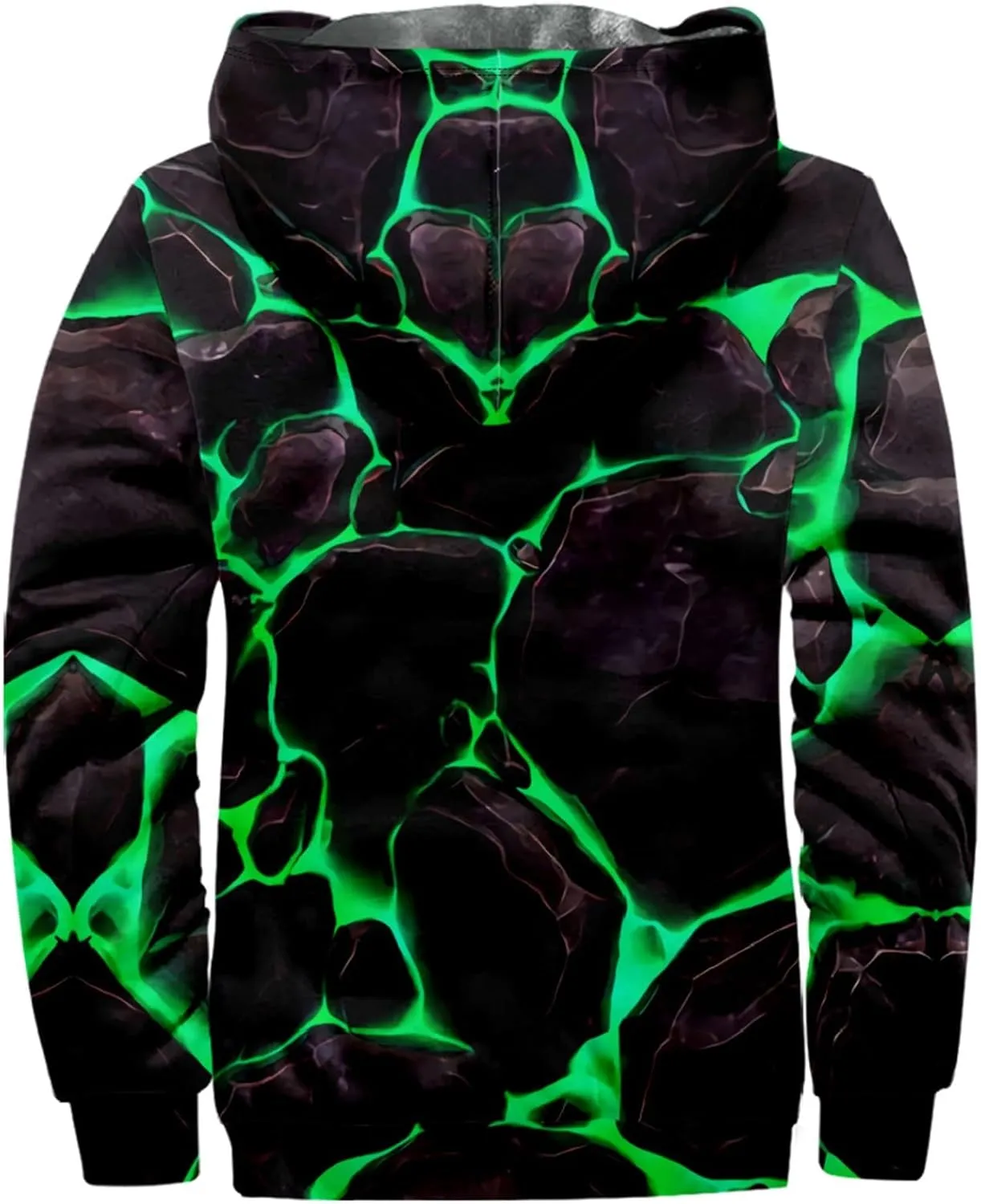 Mens Winter Jacket Hoodies Winter Warm Vintage Full Zipper Jackets Sherpa Fleece Lined Coats Outwear M-7XL