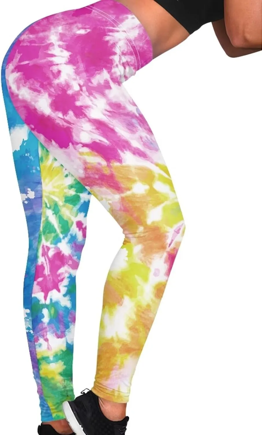 NDISTIN Women's High Waisted Yoga Pants Athletic Sports Running Leggings Full Length Tummy Control Printable