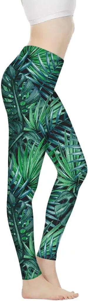 NDISTIN Women's High Waisted Yoga Pants Athletic Sports Running Leggings Full Length Tummy Control Printable