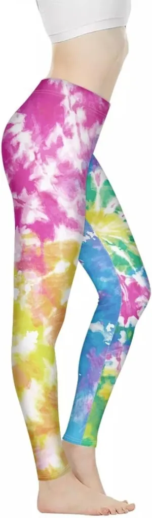 NDISTIN Women's High Waisted Yoga Pants Athletic Sports Running Leggings Full Length Tummy Control Printable