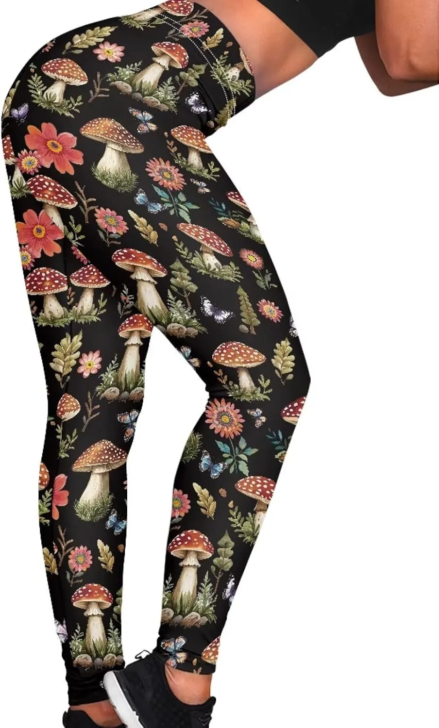 NDISTIN Women's High Waisted Yoga Pants Athletic Sports Running Leggings Full Length Tummy Control Printable