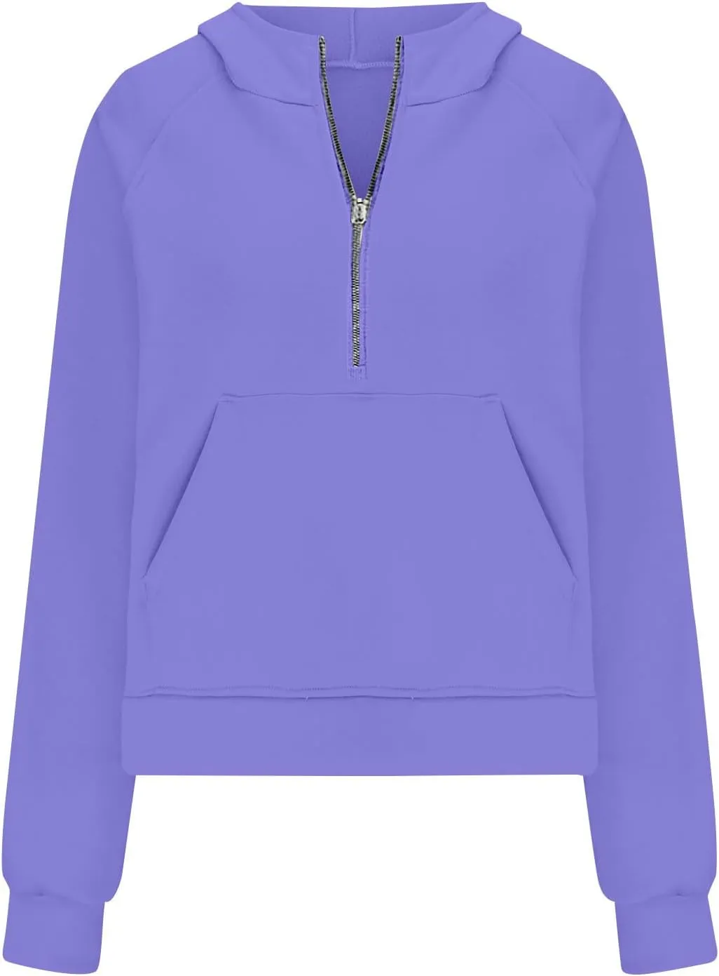 Oversized Hoodies For Women Zip Up Long Sleeve Hooded Sweatshirts Casual Quarter Zip Pullover Tops Fall Y2K Clothes