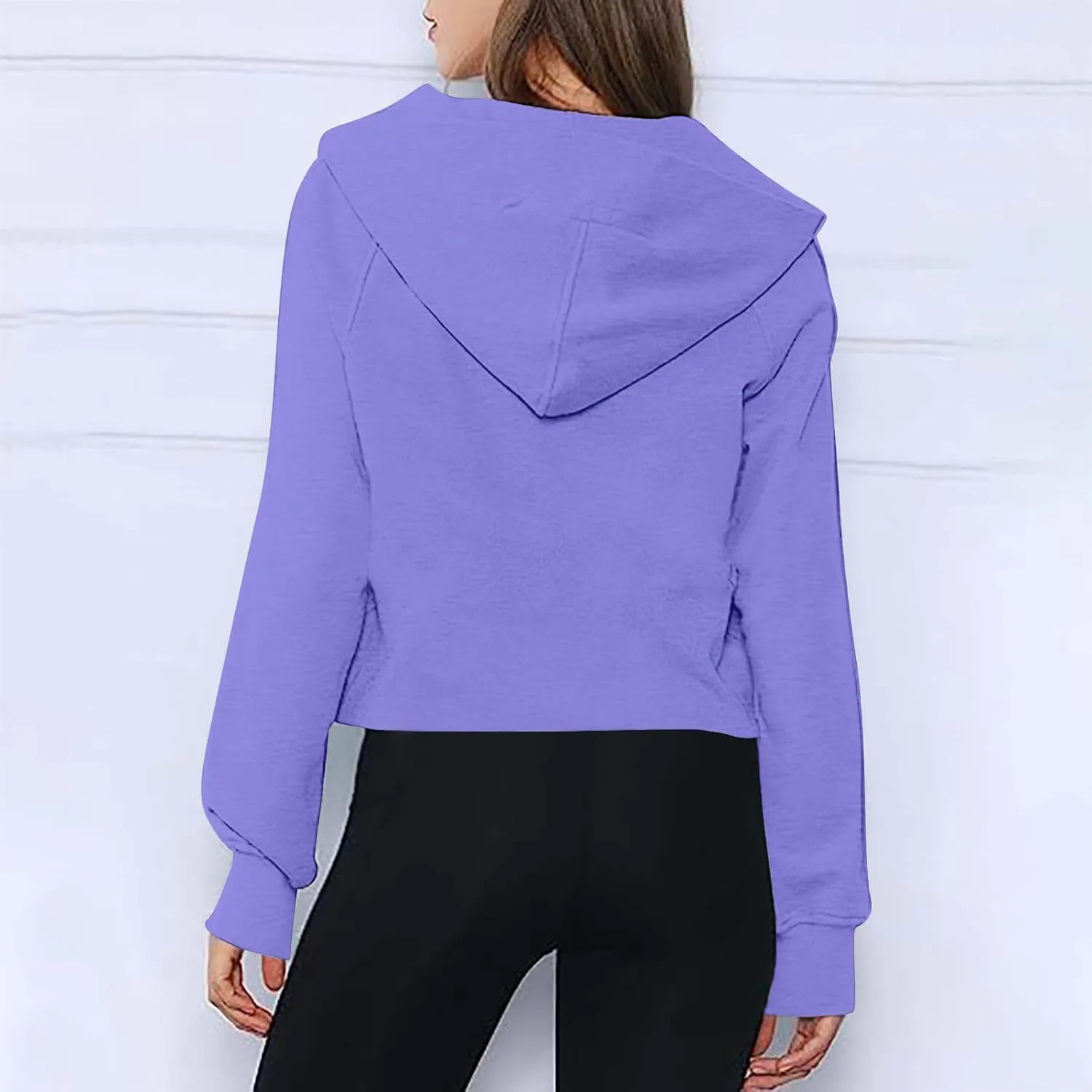 Oversized Hoodies For Women Zip Up Long Sleeve Hooded Sweatshirts Casual Quarter Zip Pullover Tops Fall Y2K Clothes