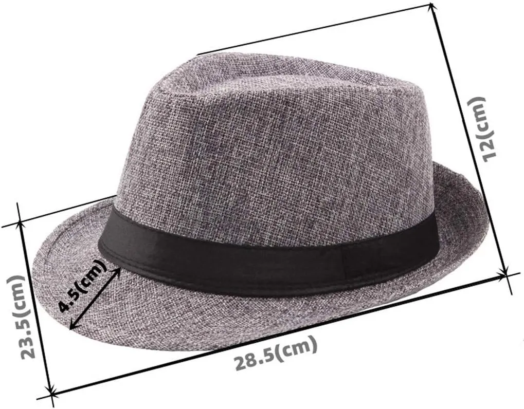 Panama Beach Sun Hat Mens Womens Straw Wide Brim Beach Belt Buckle Fedora Hat Packable Short Brim Roll Up Travel Hat