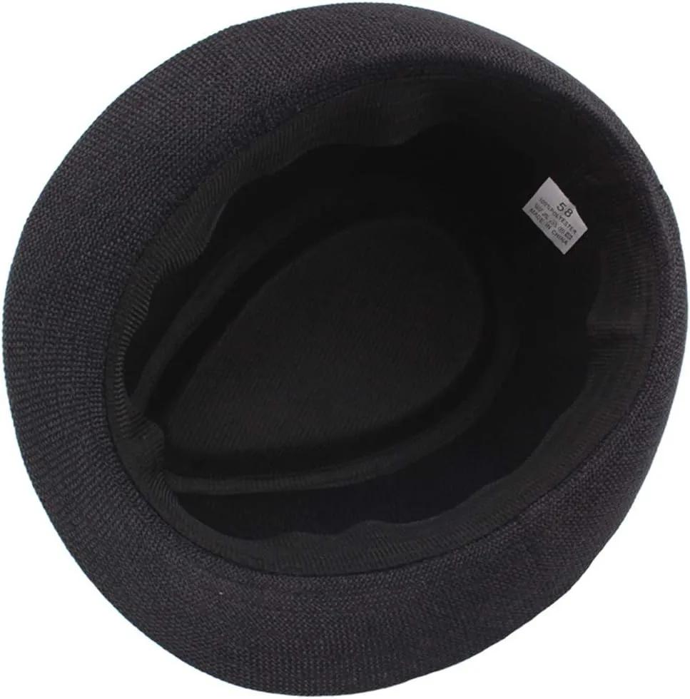 Panama Beach Sun Hat Mens Womens Straw Wide Brim Beach Belt Buckle Fedora Hat Packable Short Brim Roll Up Travel Hat