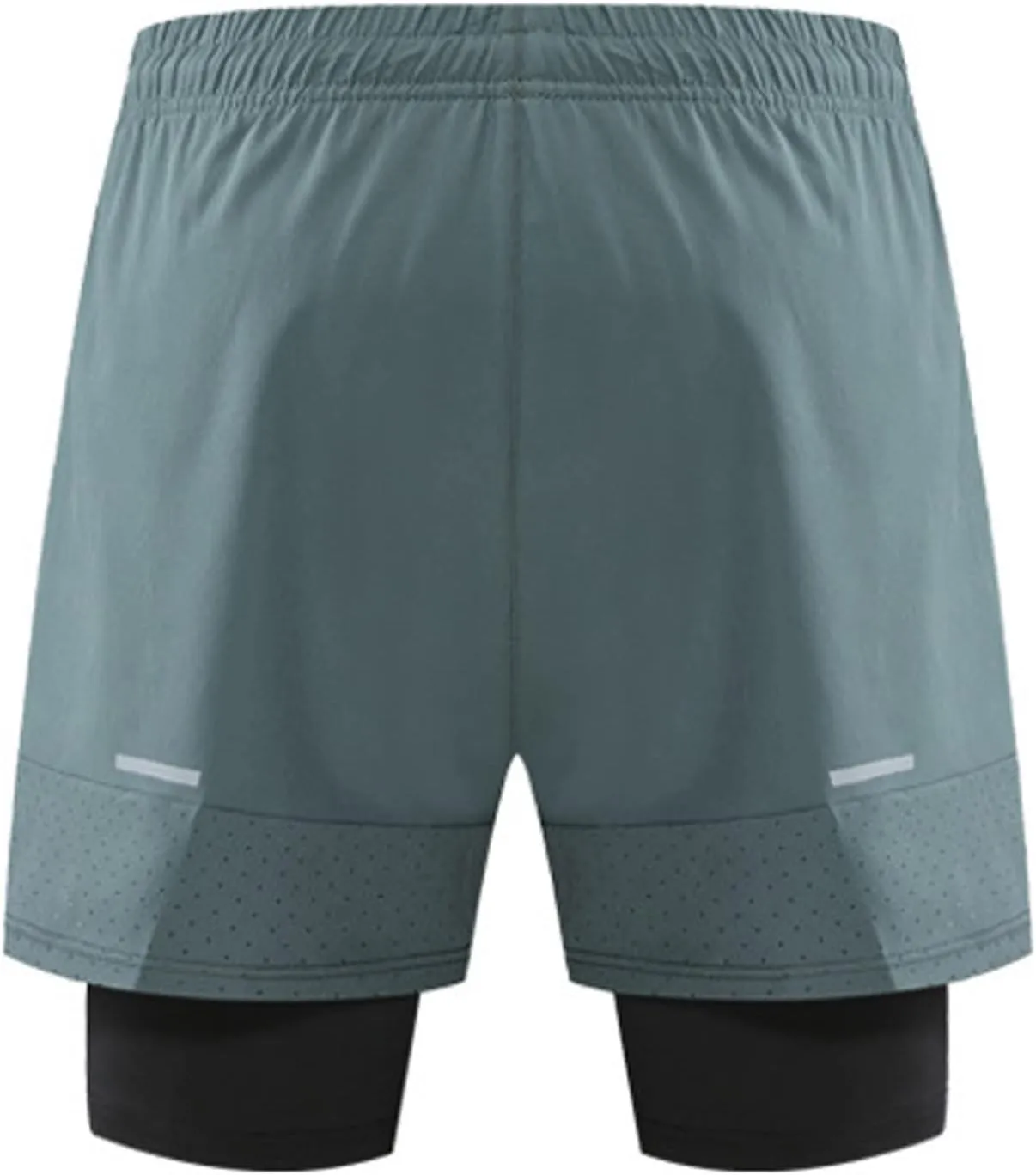 sandbank Men's 2 in 1 Workout Active Shorts Lightweight Quick Dry Running Training Shorts with Pockets