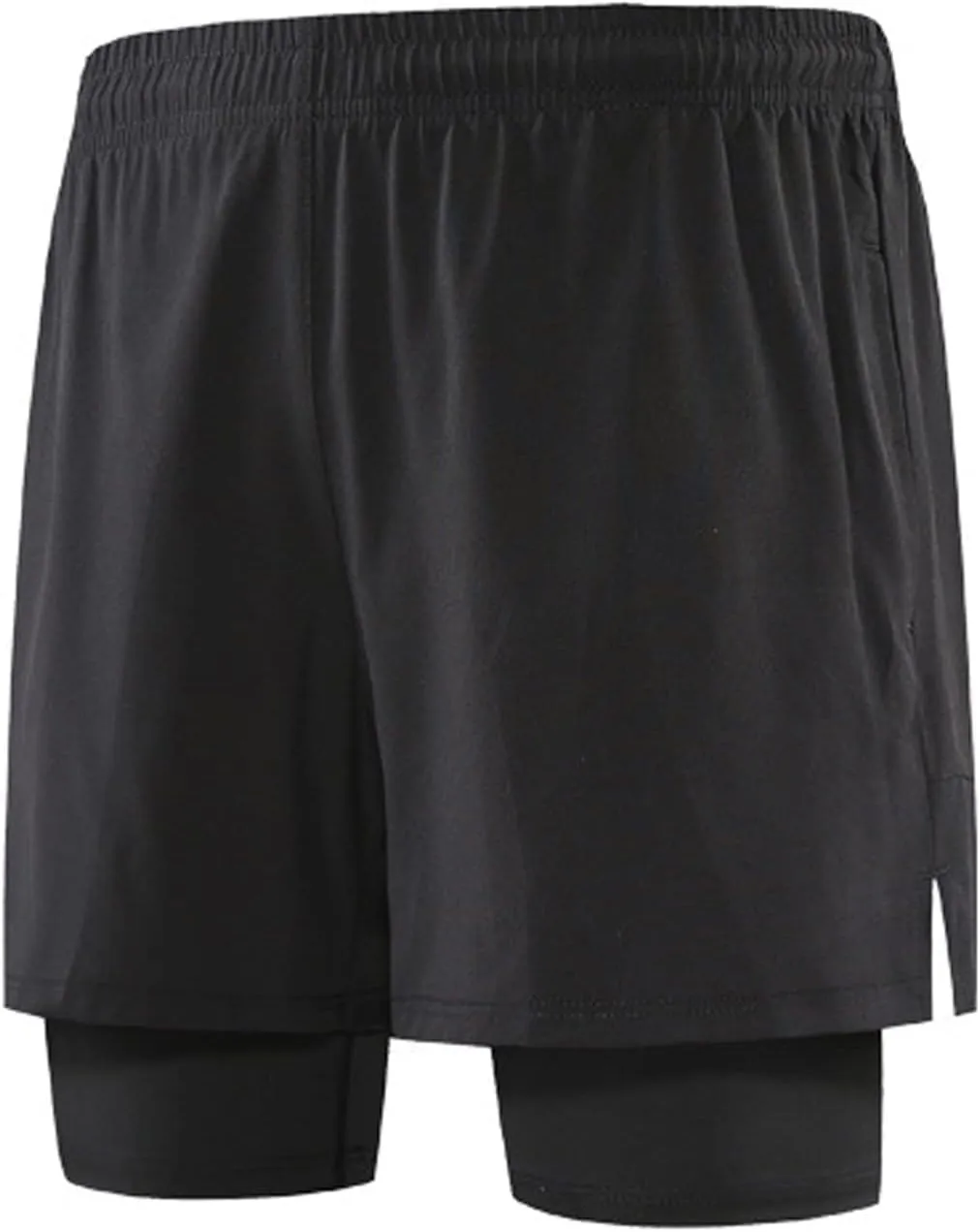 sandbank Men's 2 in 1 Workout Active Shorts Lightweight Quick Dry Running Training Shorts with Pockets