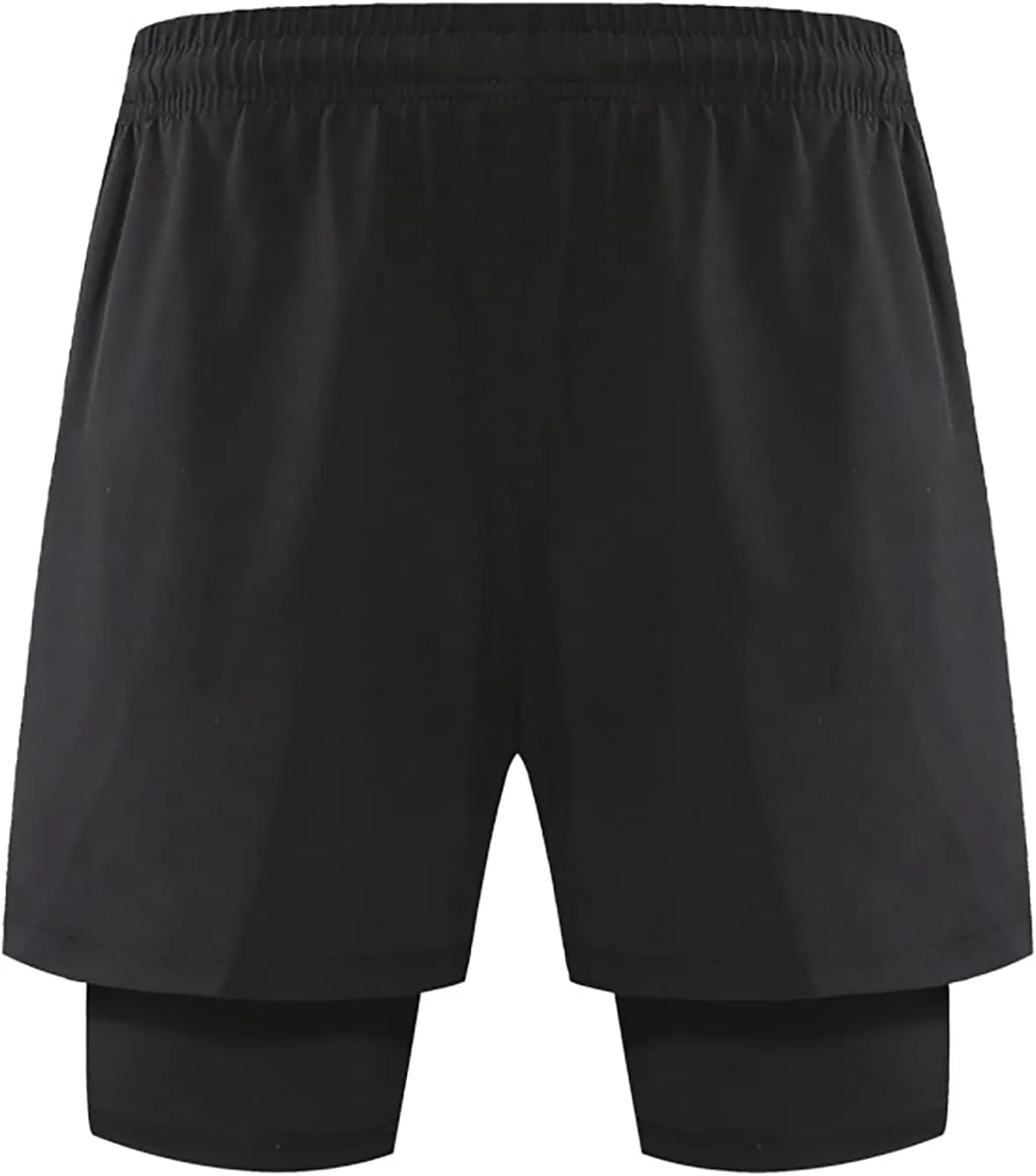 sandbank Men's 2 in 1 Workout Active Shorts Lightweight Quick Dry Running Training Shorts with Pockets