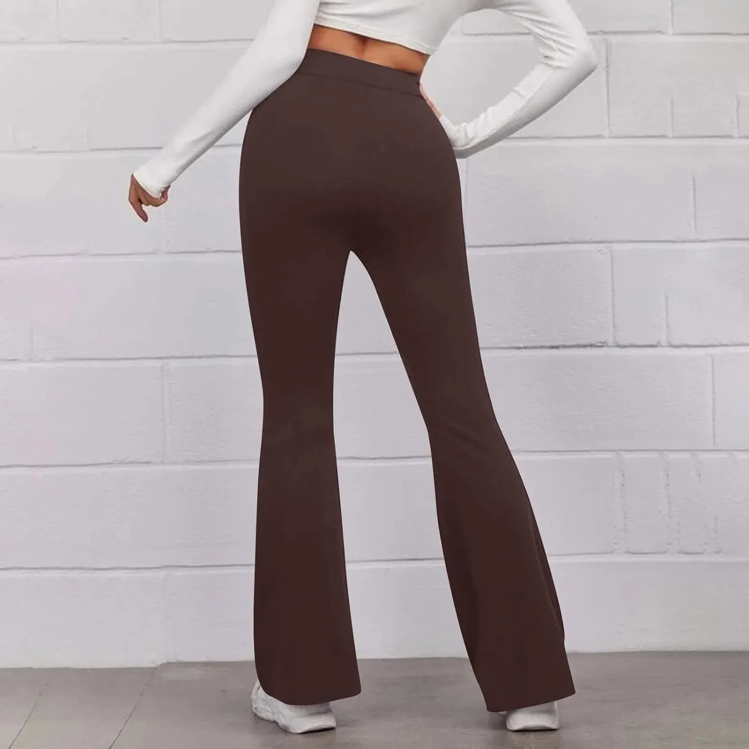 SMIDOW Womens Shapewear High Waisted Flare Leggings Bootcut Yoga Dance Pants Seamless Scrunch Butt Gym Yoga Pants