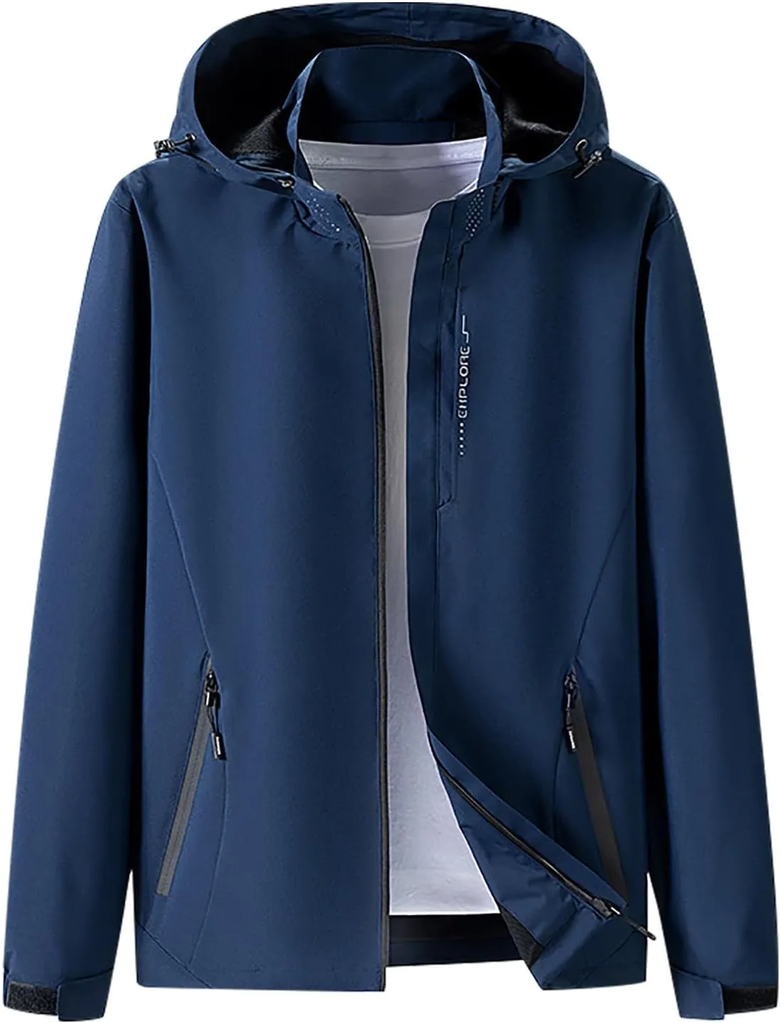 Softshell Jacket For Women With Hooded Waterproof Windproof Lightweight Insulated Windbreaker Outdoor Hiking Camping