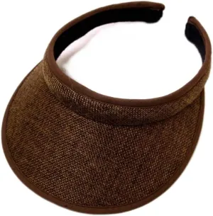 Summer Visor for Women Solid Adjustable Empty Top Baseball Cap Beach Travel Sports Ponytail Sun Hats