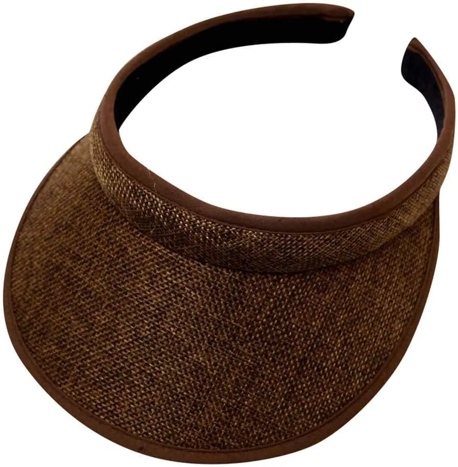 Summer Visor for Women Solid Adjustable Empty Top Baseball Cap Beach Travel Sports Ponytail Sun Hats