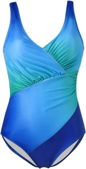 Swimsuit Women One Piece Neck Swimwear Cut Out Bathing Suit Thong 1 Swimsuit Double Straps Push Up Swim Suit One