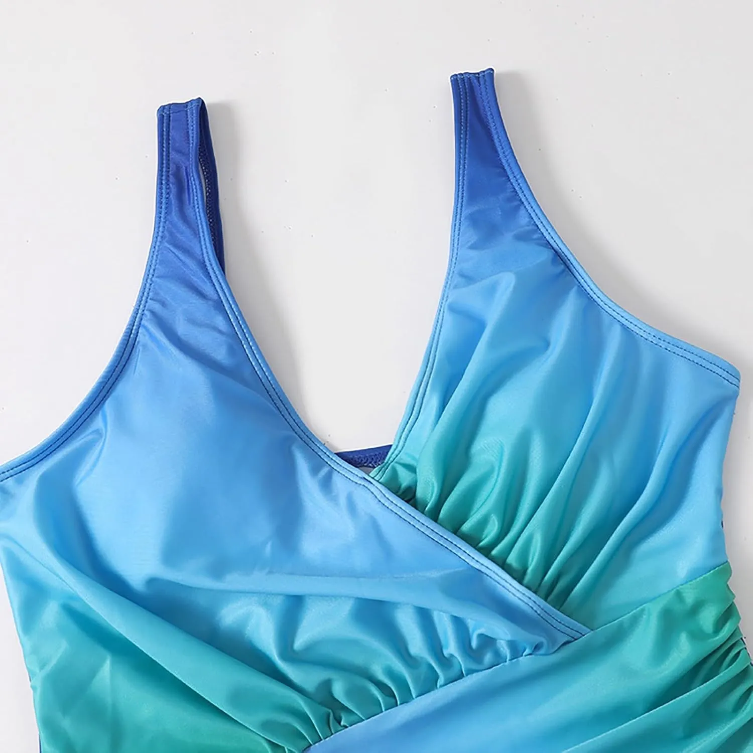 Swimsuit Women One Piece Neck Swimwear Cut Out Bathing Suit Thong 1 Swimsuit Double Straps Push Up Swim Suit One