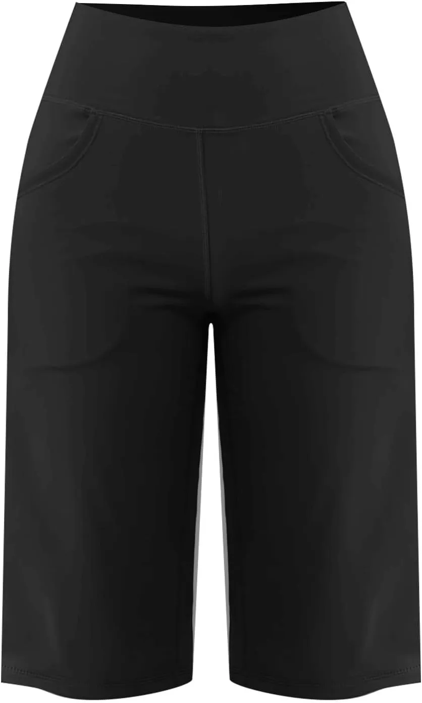 Tummy Control Yoga Capris Women Casual Stretch High Waisted Yoga Leggings Comfy Wide Leg Pants Yoga Capri for Women
