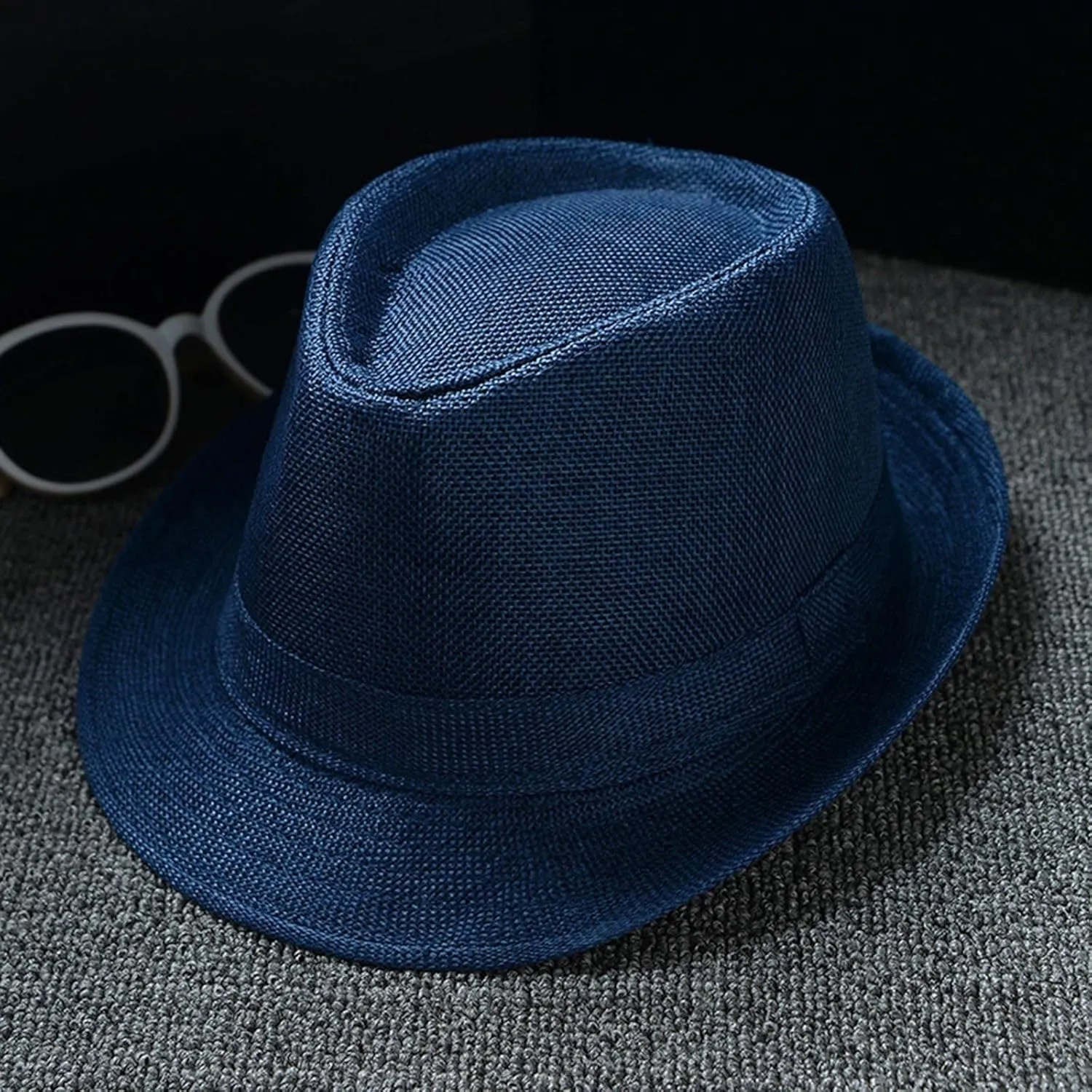 Unisex Short Brim Fedora Hats for Men Women Summer Classic Straw Fedora Sun Cap Fashion Panama Hats 2025