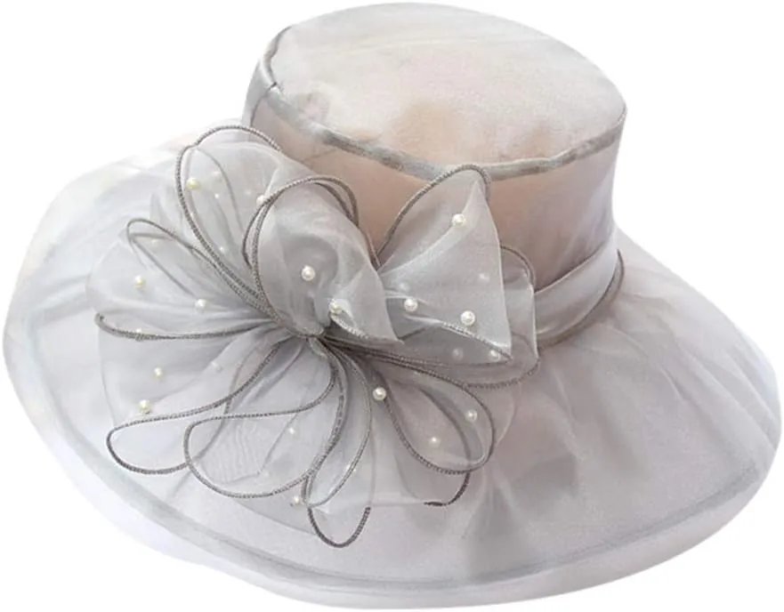 Women Church Hat Tea Party Dress Wide Brim Church Hats Wide Brim Hats for Women