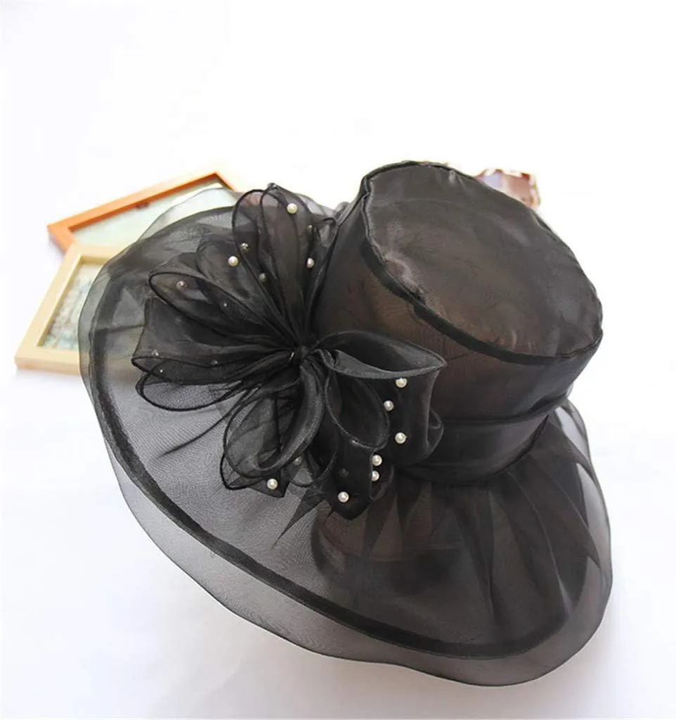 Women Church Hat Tea Party Dress Wide Brim Church Hats Wide Brim Hats for Women