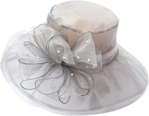 Women Church Hat Tea Party Dress Wide Brim Church Hats Wide Brim Hats for Women