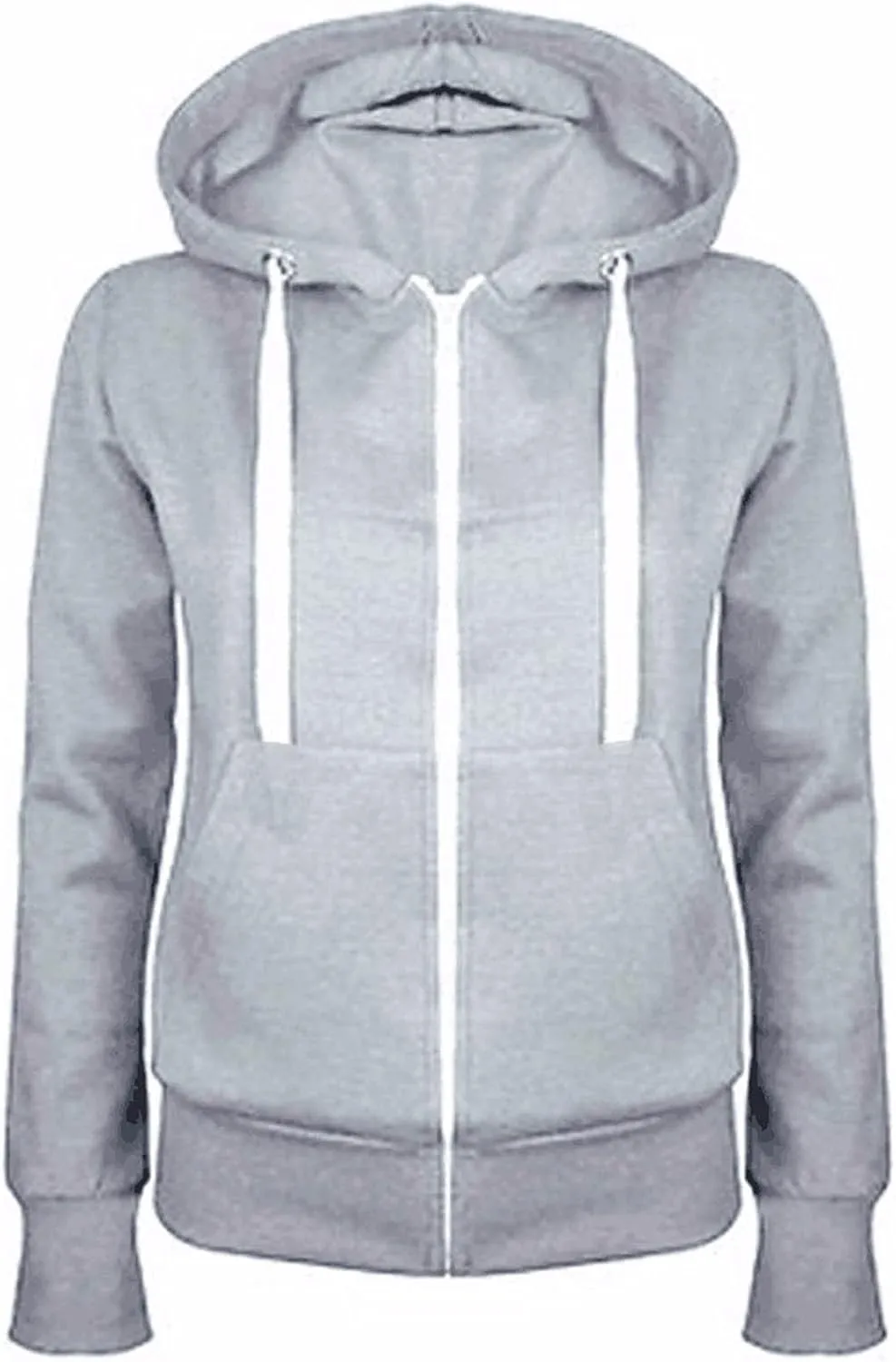 Womens Active Zip Up Hoodies with Pocket Fall Fashion Long Sleeve Hooded Sweatshirts Casual Loose Lightweight Jackets