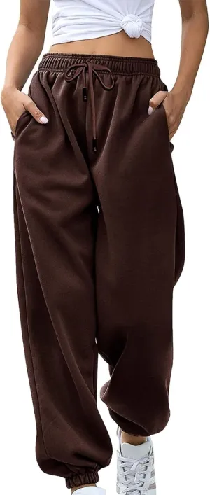 Women's Bottom Sweatpants Joggers Pants Workout High Waisted Yoga Pants with Yoga Pants for Women Plus Size Pocket