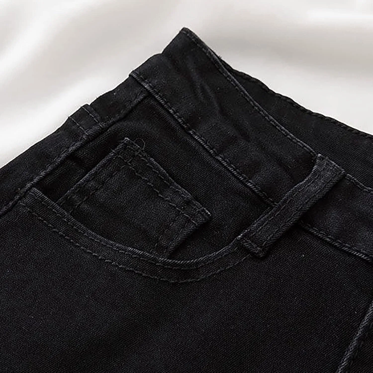 Women's High Waisted Stretchy Denim Shorts Casual Summer Wide Leg Jean Shorts Trendy A Line Design Loose Fit Jorts