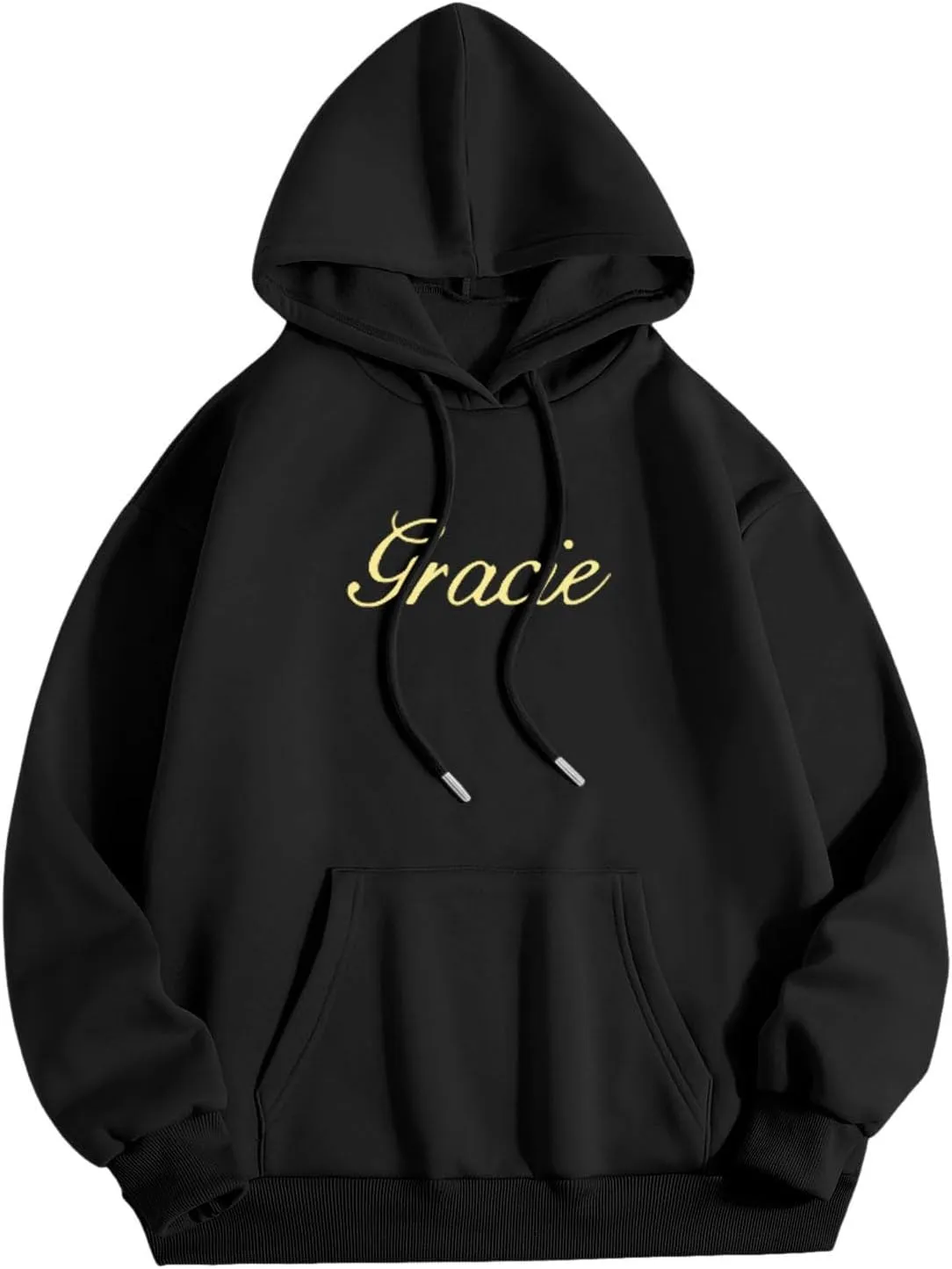 Womens I Love You I'm Sorry Letter Printed Front Back Fall Winter Hoodies Unisex Long Sleeve Hooded Sweatshirts