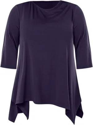 Women's Loose Fit Cotton T-Shirts Summer Crewneck 3/4 Sleeve Oversized Tops Casual Comfy Outdoor Traveling Pullover