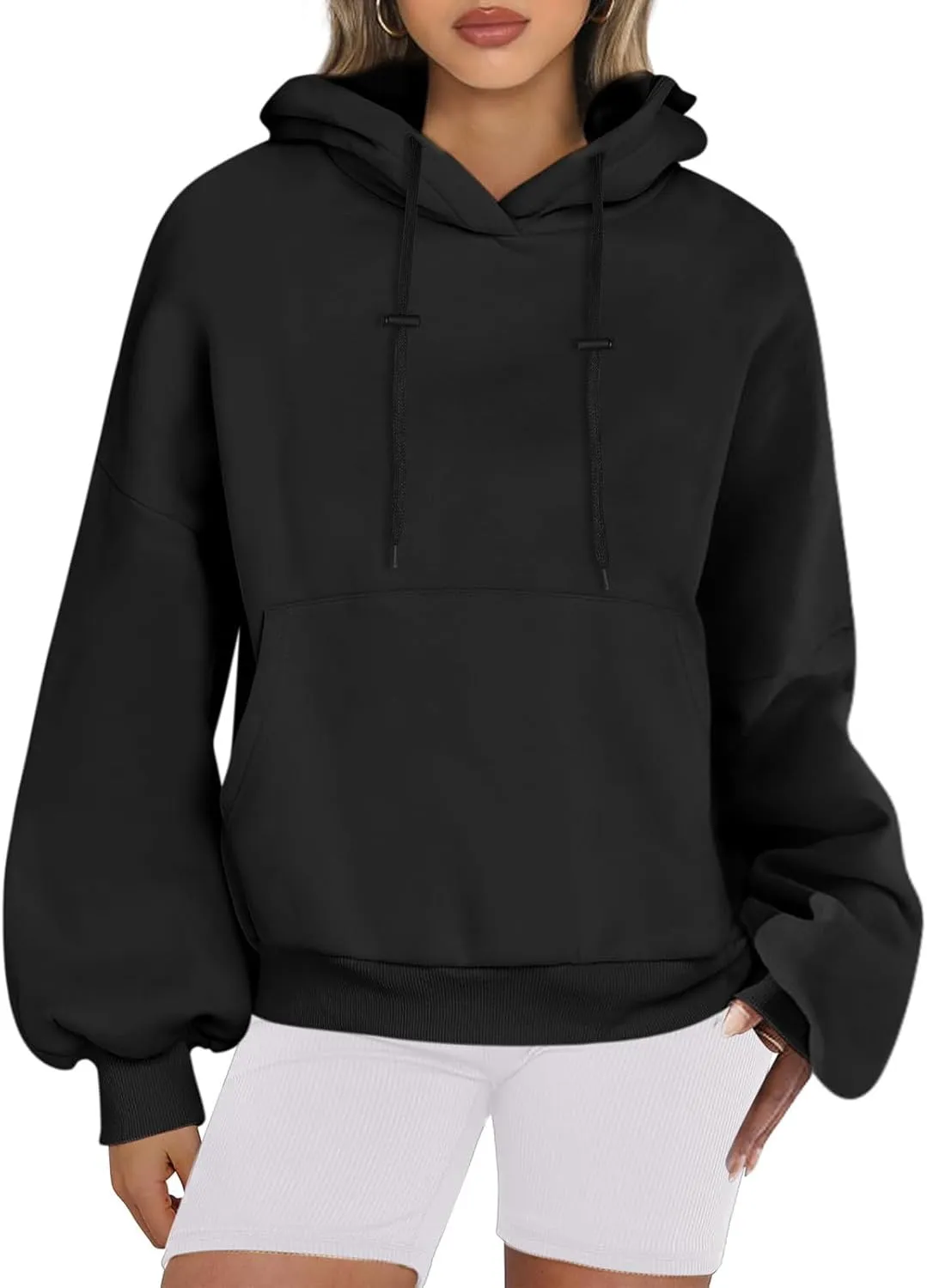 Womens Oversized Hoodies Trendy 2024 Casual Loose Fleece Hooded Sweatshirts Fall Pullover Sweaters Y2K Clothes