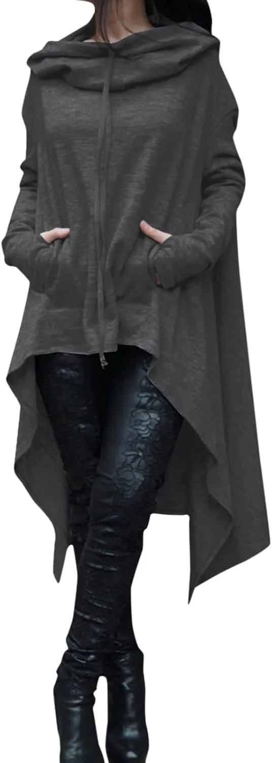 Women’s Slub Knit Full-Zip Hoodie Women Loose Hoodie Long Hooded Tops Ladies Sweatshirt Sweaters Casual Fashion